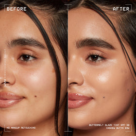 Close-up of NYX Buttermelt Glaze Skin Tint texture