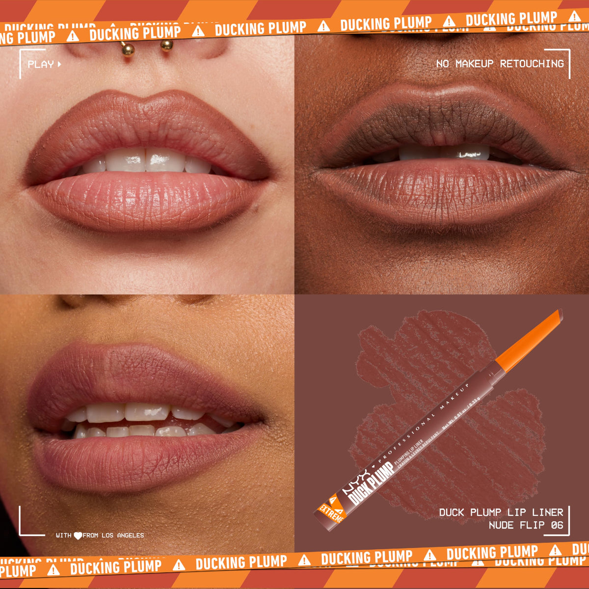 Close-up of NYX Duck Plump Lip Liner tip