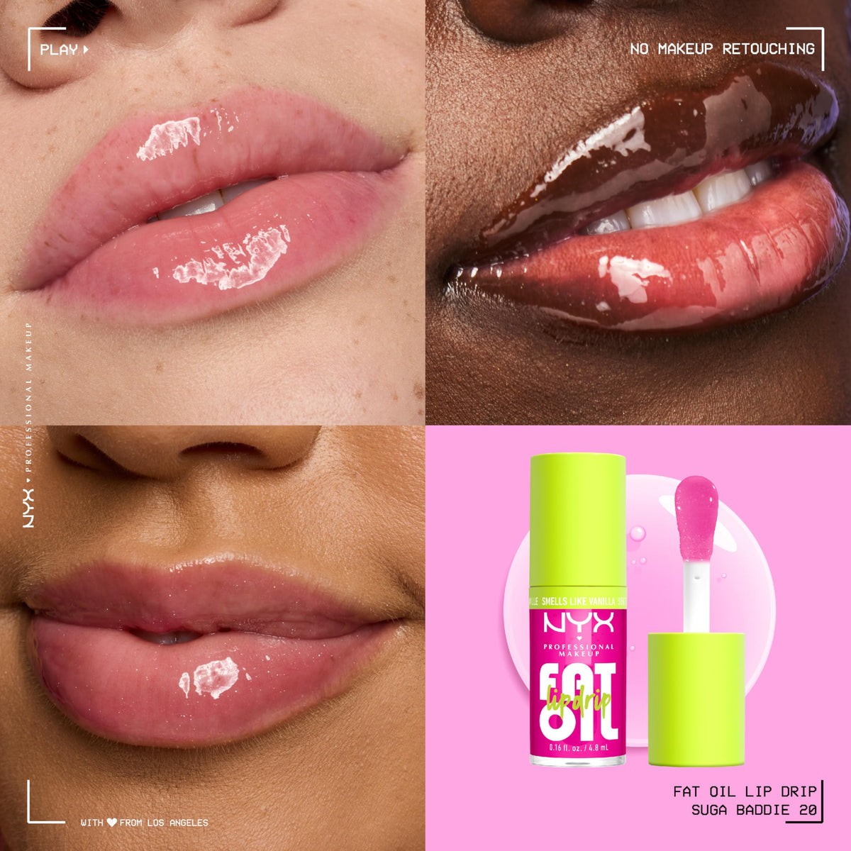 Close-up of NYX Fat Oil Lip Drip applicator