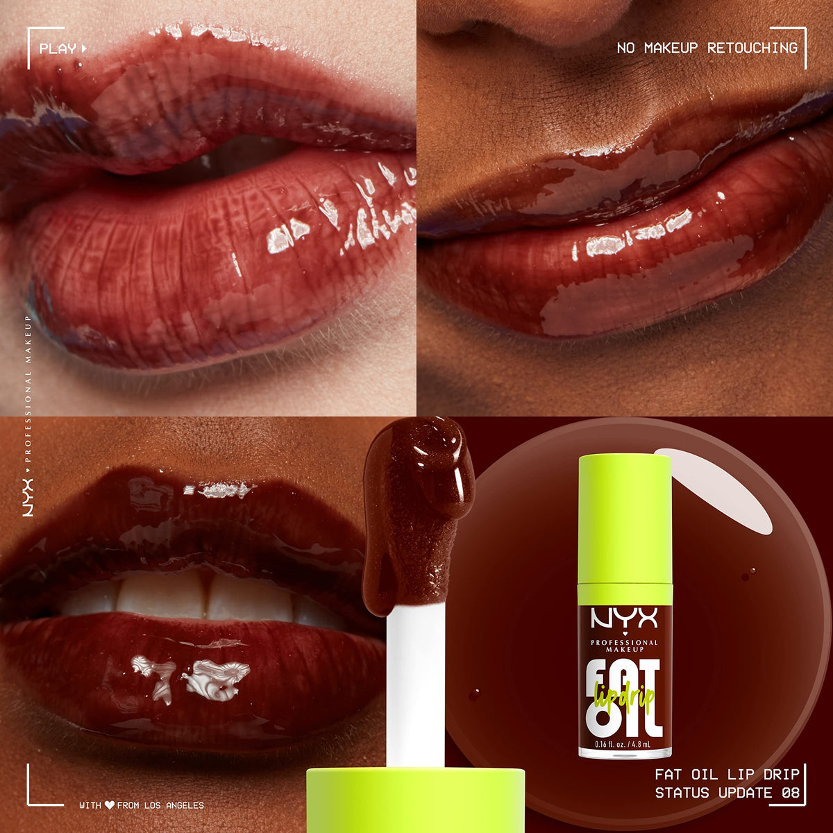 Close-up of NYX Fat Oil Lip Drip applicator