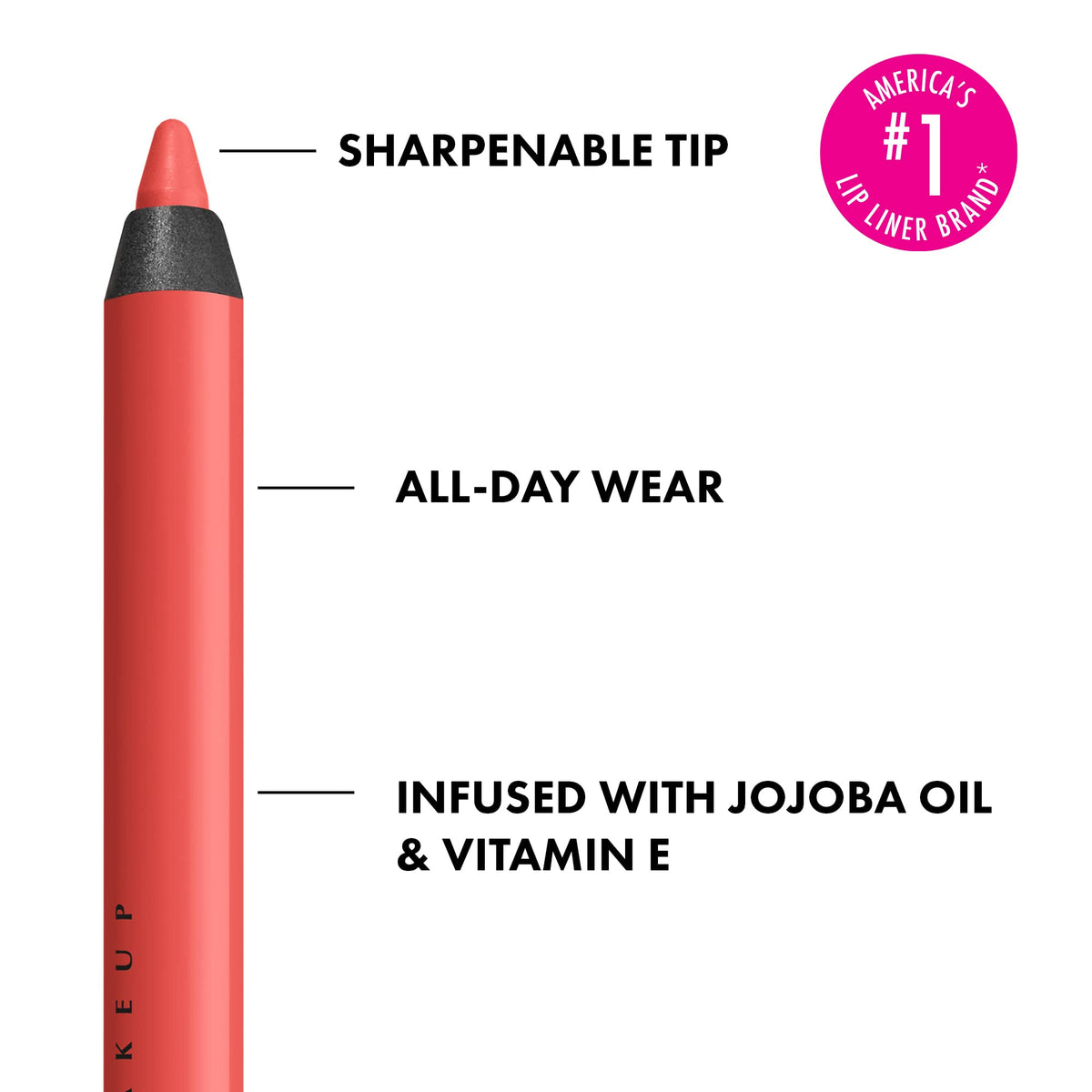 Close-up of NYX Line Loud Lip Liner Stay Stuntin' tip