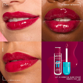 Close-up of NYX Lip IV applicator for precise application