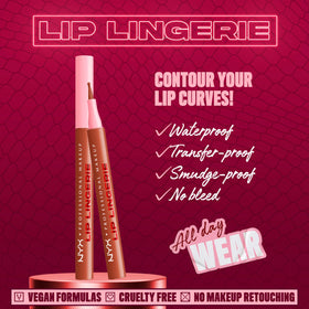 Close-up of NYX Lip Lingerie Sculpting Lip Liner Stain tip