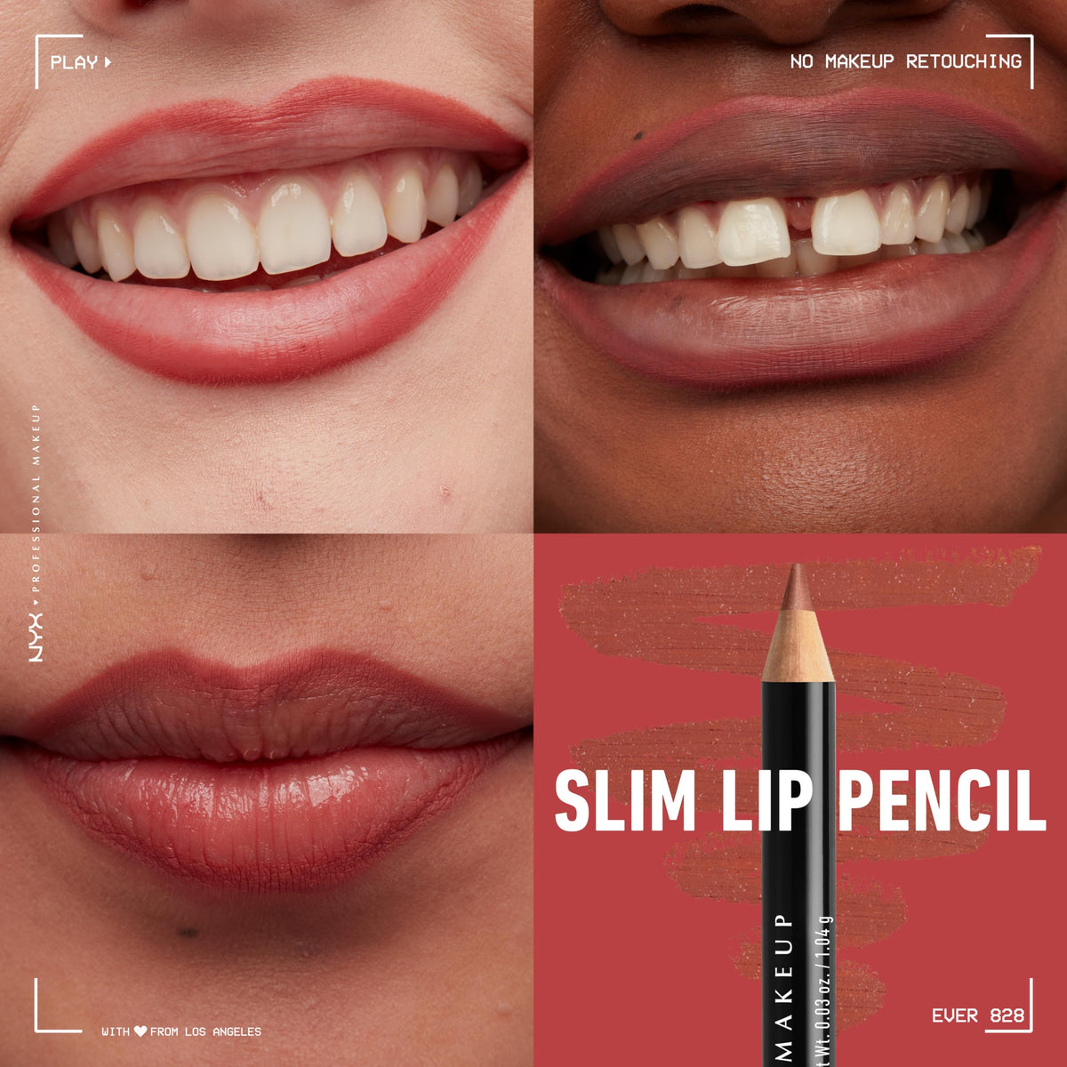 Close-up of NYX Slim Lip Liner Ever