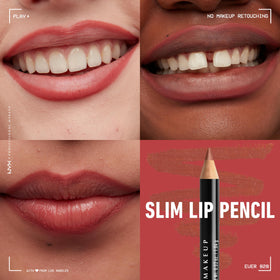 Close-up of NYX Slim Lip Pencil brown shade