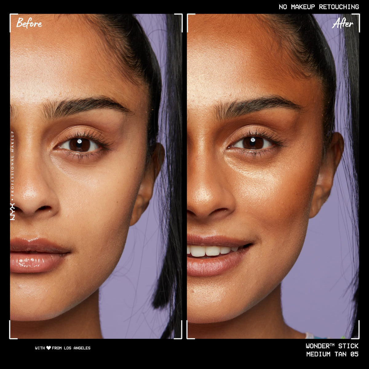 Close-up of NYX Wonder Stick contouring end
