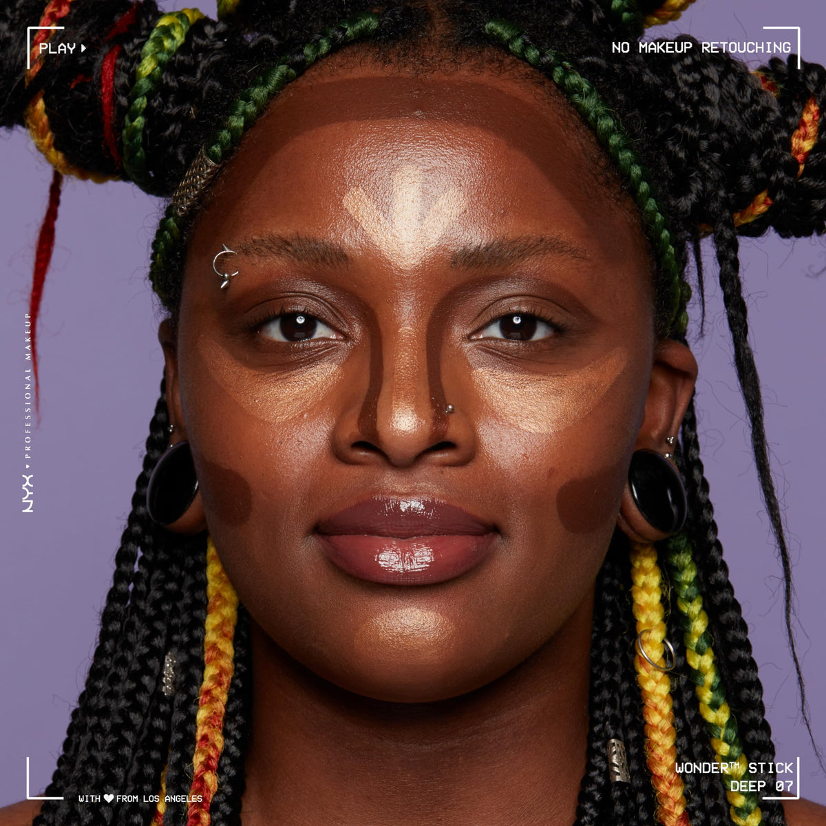 Close-up of NYX Wonder Stick Deep contour shade