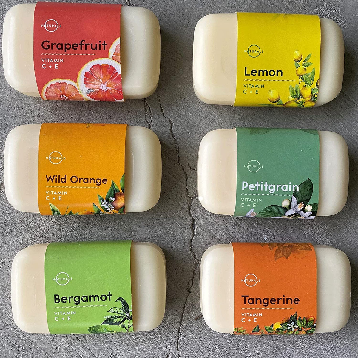 Close-up of O NATURALS Bergamot soap bar