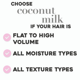 Close-up of OGX Coconut Milk Anti-Breakage Hair Serum texture