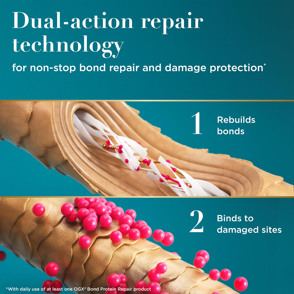 Close-up of OGX Heat Protect Spray nozzle