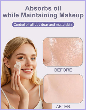 Close-up of Okerker Gardenia Oil Blotting Papers sheets