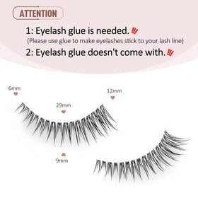 Close-up of Onlyall False Eyelashes wispy design
