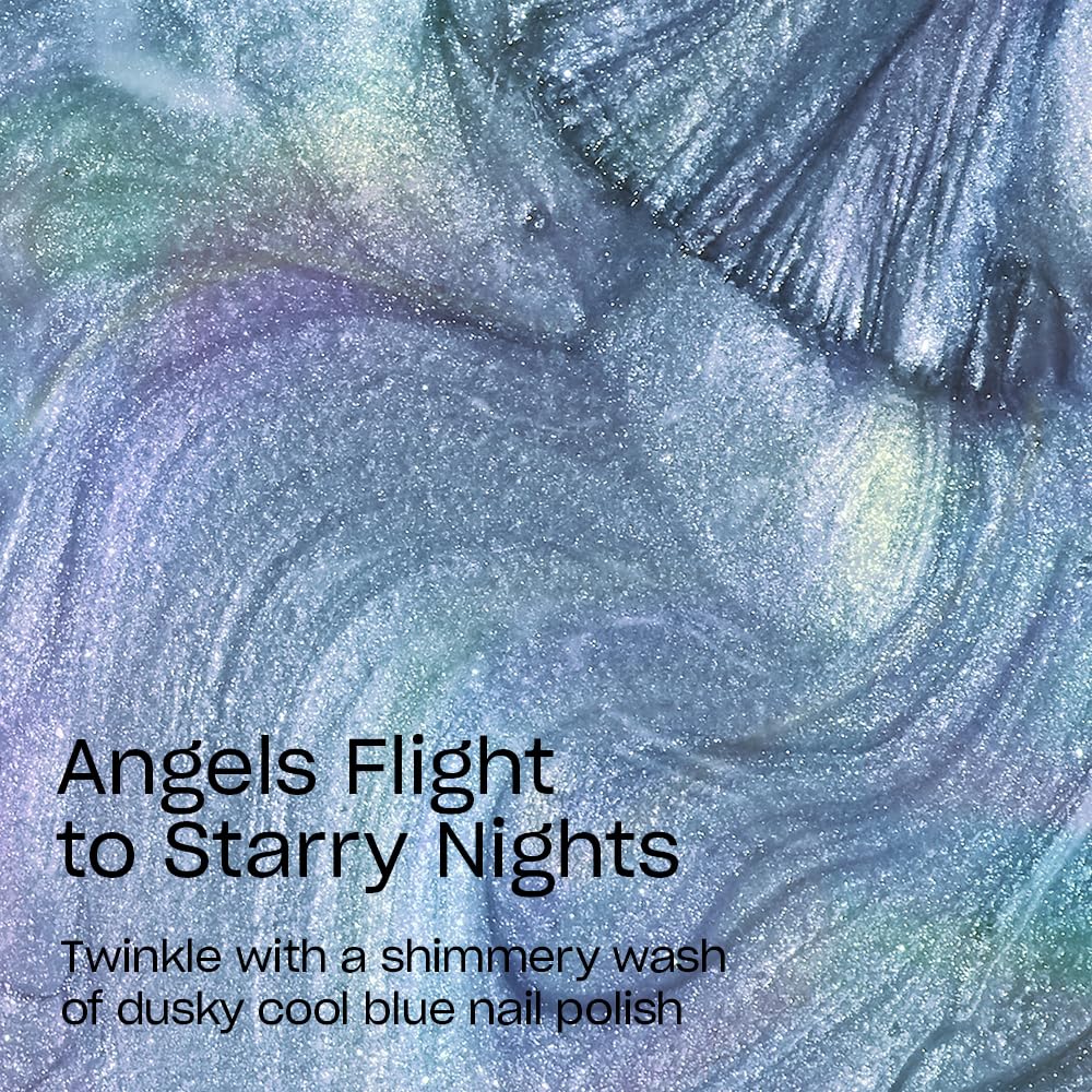 Close-up of OPI Angels Flight nail polish brush
