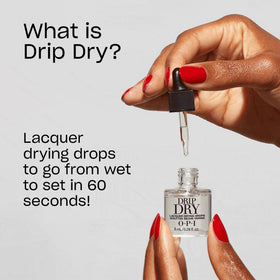 Close-up of OPI Drip Dry Nail Polish Drying Drops bottle