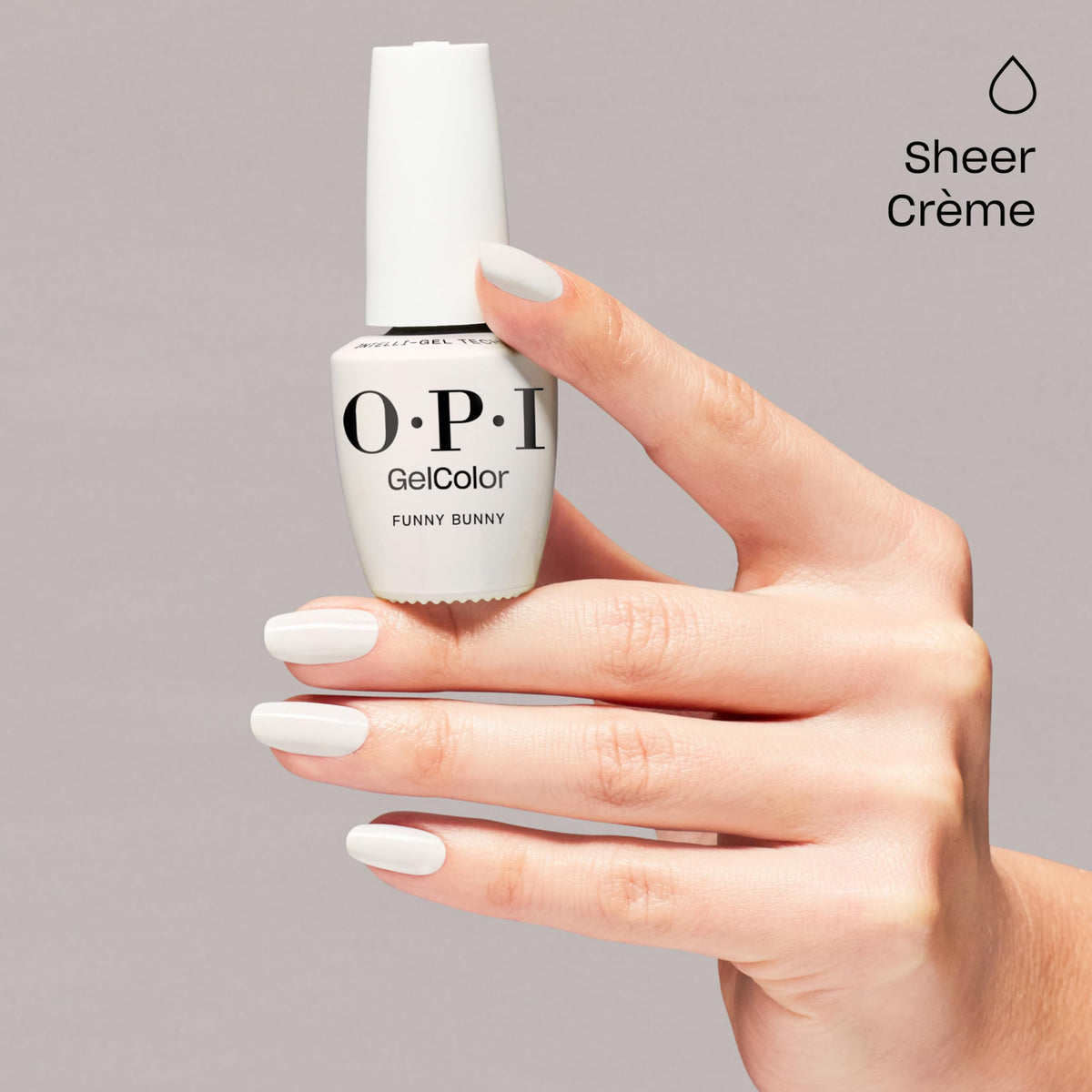 Close-up of OPI GelColor Funny Bunny brush