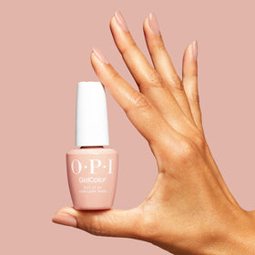 Close-up of OPI GelColor Put it in Airplane Mode brush