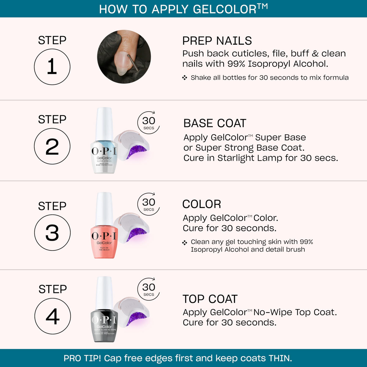 Close-up of OPI GelColor Skate to the Party nail polish brush