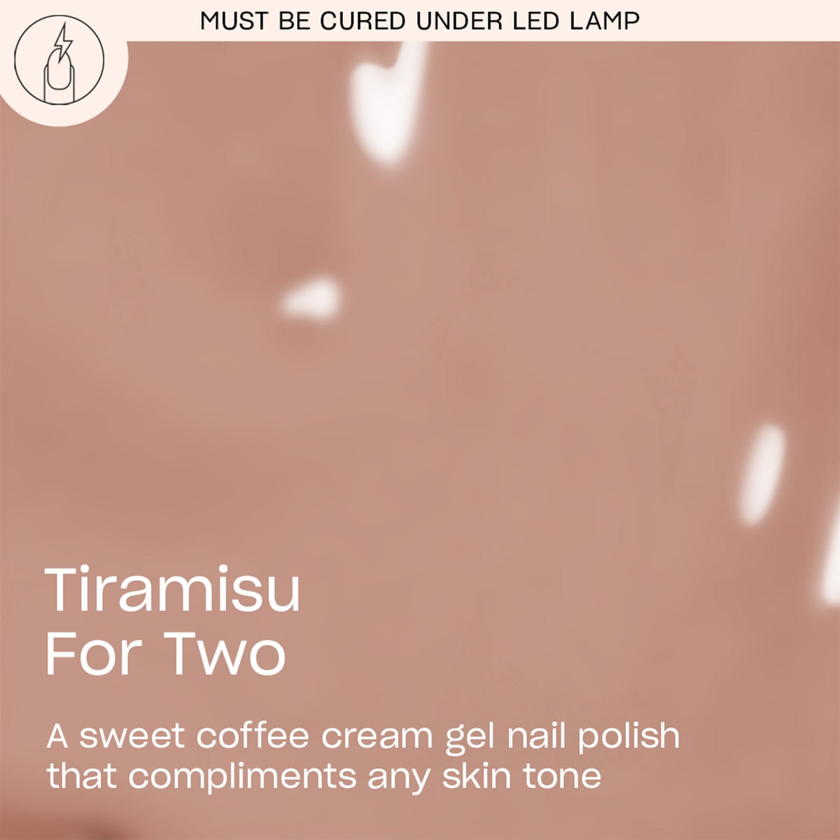 Close-up of OPI GelColor Tiramisu for Two bottle