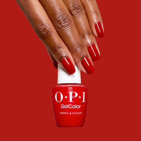 Close-up of OPI GelColor Vodka & Caviar brush and formula