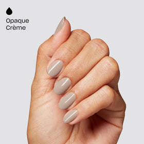 Close-up of OPI GELement Espresso Martini Please gel polish texture