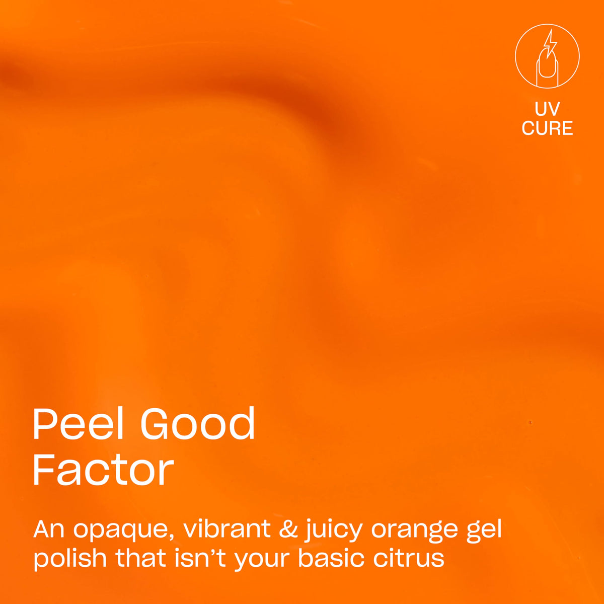 Close-up of OPI GELement Peel Good Factor gel polish bottle