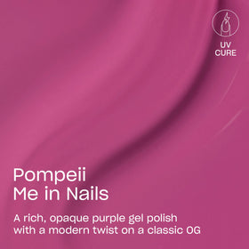 Close-up of OPI GELement Pompeii Me in Nails gel polish brush
