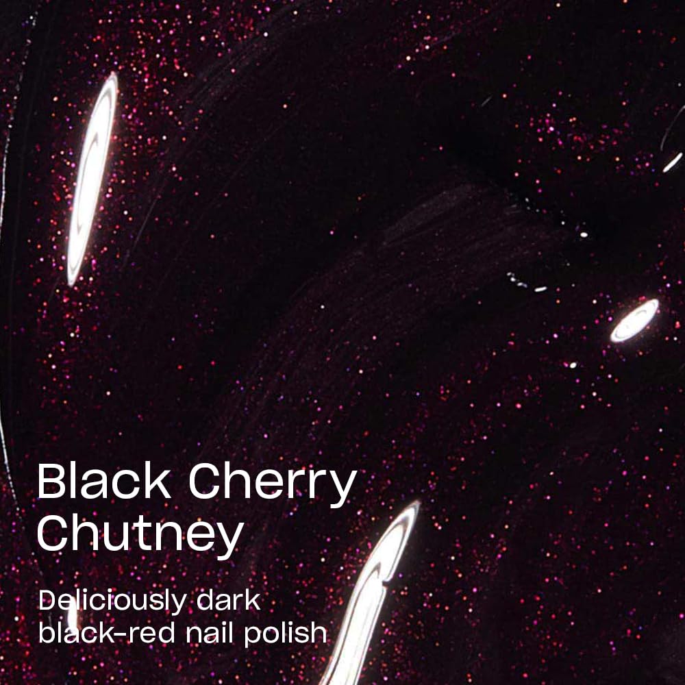 Close-up of OPI Nail Lacquer Black Cherry Chutney bottle