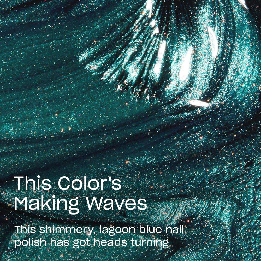 Close-up of OPI Nail Lacquer brush for smooth application