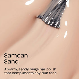 Close-up of OPI Nail Lacquer Samoan Sand brush