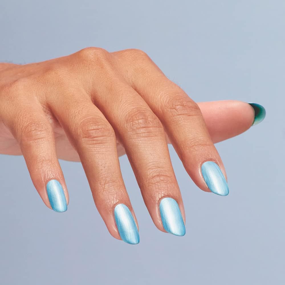 Close-up of OPI Nail Lacquer Surf Naked polish texture