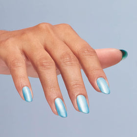 Close-up of OPI Nail Lacquer Surf Naked polish texture