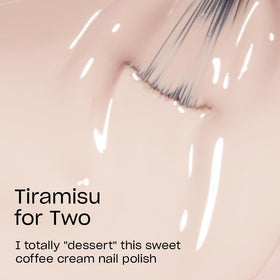 Close-up of OPI Tiramisu for Two nail polish bottle