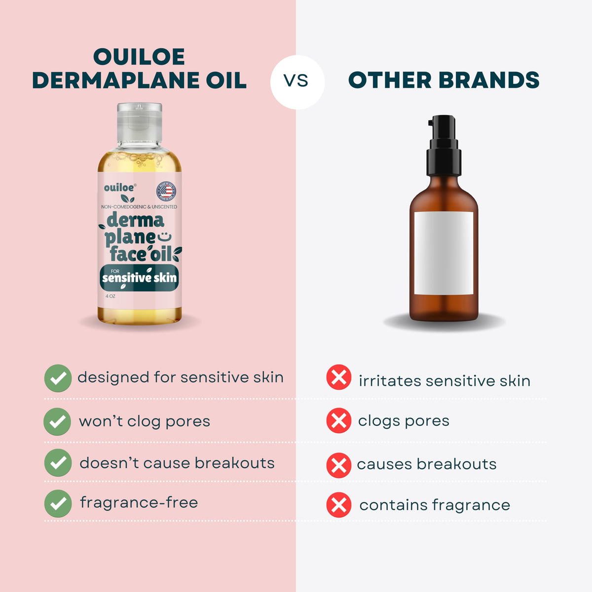 Close-up of Ouiloe Dermaplane Oil texture on hand