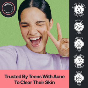 Close-up of Oxy Maximum Strength Face Wash texture