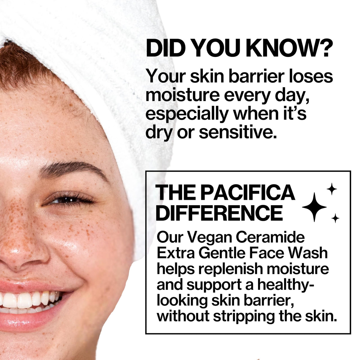Close-up of Pacifica Face Wash texture on hand