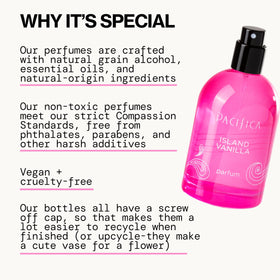 Close-up of Pacifica Island Vanilla Spray Perfume nozzle