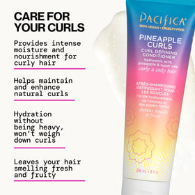 Close-up of Pacifica Pineapple Curls Conditioner texture