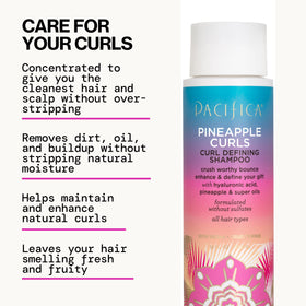Close-up of Pacifica Pineapple Curls Shampoo texture