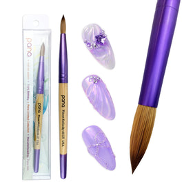 Close-up of PANA Acrylic Nail Brush bristles