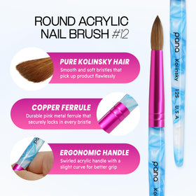Close-up of PANA Acrylic Nail Brush tip
