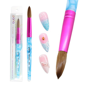 Close-up of PANA acrylic nail brush tip size 20