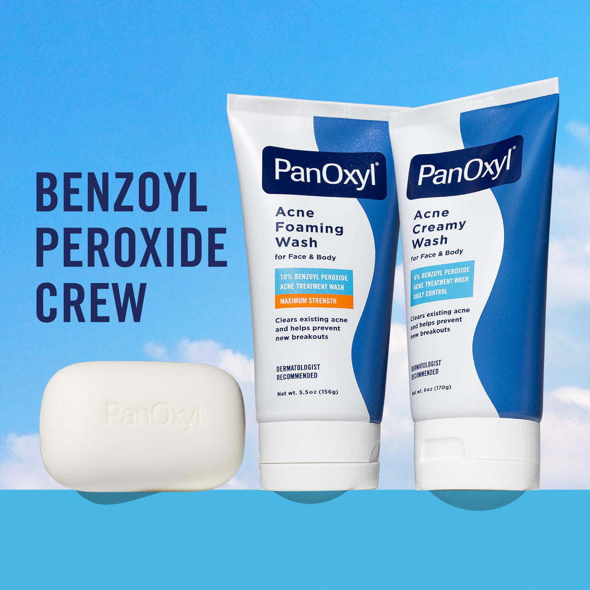 Close-up of PanOxyl Acne Creamy Wash texture