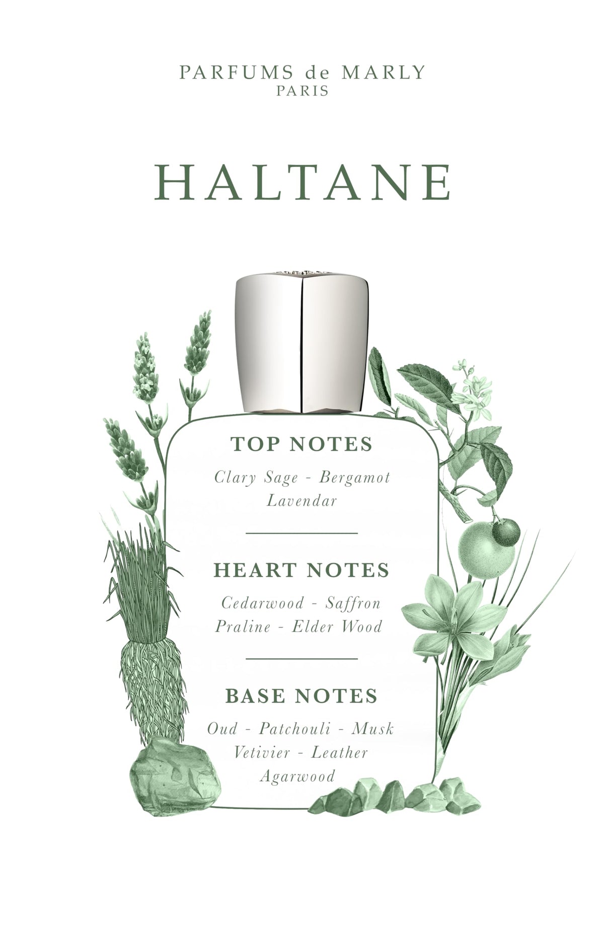 Close-up of PARFUMS DE MARLY Haltane Eau de Parfum bottle