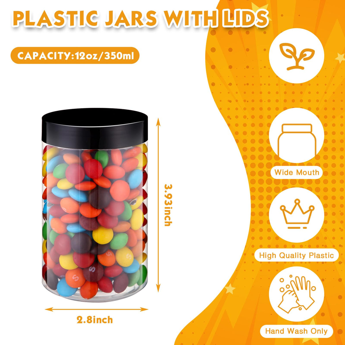 Close-up of Patelai plastic jar showing foam liner seal