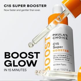 Close-up of Paula's Choice support C15 Serum dropper