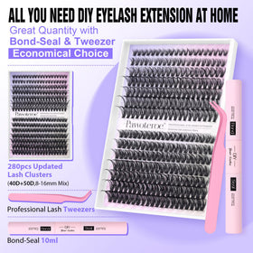 Close-up of Pawotence lash bond and seal included in the kit