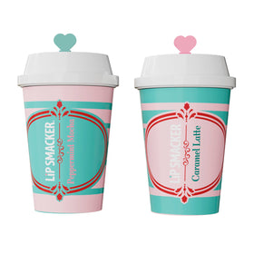 Close-up of Peppermint Mocha lip balm from Lip Smacker