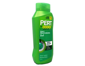 Close-up of Pert Classic Clean 2 In 1 Shampoo & Conditioner ingredients list
