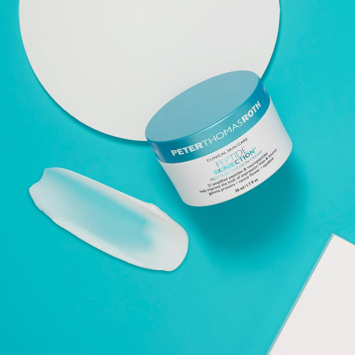 Close-up of Peter Thomas Roth Peptide Skinjection Cream texture