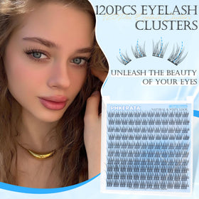 Close-up of PHKERATA lash clusters in packaging